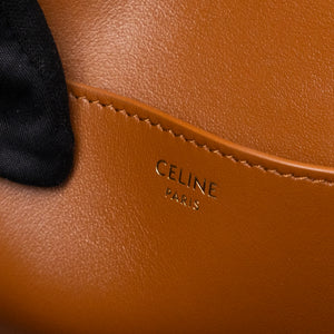 CELINE CLUTCH ON STRAP TABOU CALFSKIN TAN GHW