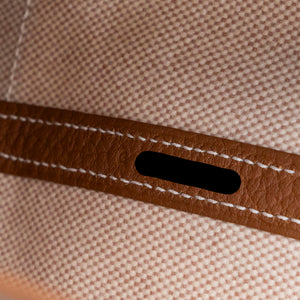 HERMES NEO GARDEN PARTY 23 NEGONDA / CANVAS ECRU / BEIGE / GOLD SHW STAMP G