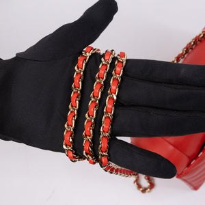 CHANEL CHEVRON FLAP BAG CALFSKIN LEATHER LGHW