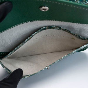 GOYARD SAINT LOUIS PM TOTE BAG GOYARDINE CANVAS GREEN SHW