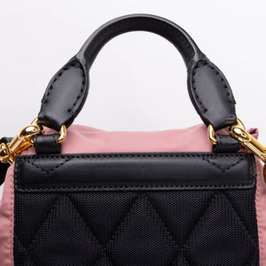 BURBERRY MINI RUCKSACK PINK NYLON BACKPACK GHW
