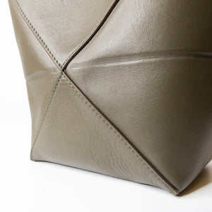 LOEWE MINI PUZZLE FOLD TOTE IN SHINNY CALF SKIN