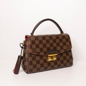 LOUIS VUITTON CROISETTE DAMIER EBENE CANVAS GHW