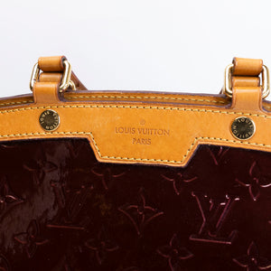 LOUIS VUITTON VERNIS BREA MM BAG MONOGRAM PATENT AMARANTE GHW