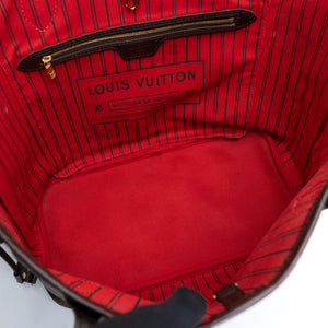 LOUIS VUITTON NEVERFULL MM DAMIER EBENE CANVAS GHW