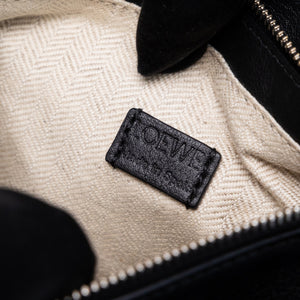 LOEWE MINI PUZZLE BLACK CALFSKIN LEATHER SHW