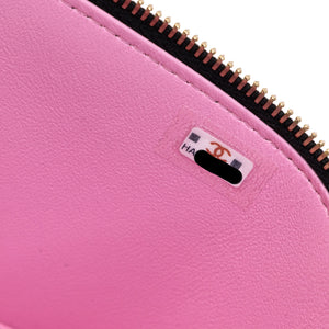 CHANEL 23P VANITY TOP HANDLE LAMBSKIN LEATHER BLACK BAG