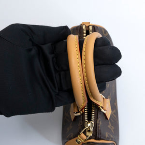 LOUIS VUITTON NANO SPEEDY MONOGRAM CANVAS GHW (MICROCHIP)