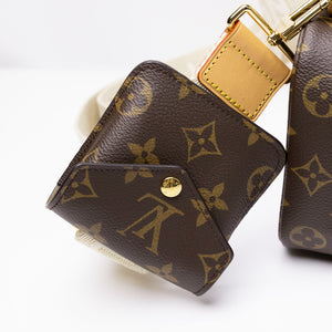 LOUIS VUITTON UTILITY CROSSBODY BAG BROWN MONOGRAM CANVAS GHW (MICROCHIP)