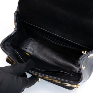 CHANEL BUSINESS AFFINITY SMALL FLAP BAG BLACK CAVIAR GHW