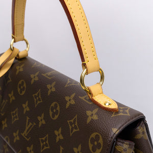 LOUIS VUITTON CLUNY MM BROWN MONOGRAM CANVAS GHW