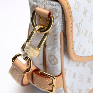 LOUIS VUITTON SAUMUR BB OTHER MONOGRAM CANVAS MASTIC CREAM GHW (MICROCHIP)