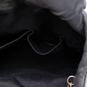 CHANEL LARGE QUILTED SHOULDER BAG CALFSKIN BLACK SHW
