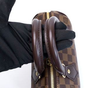 LOUIS VUITTON DAMIER EBENE SPEEDY BANDOULIERE 20 GHW (MICROCHIP)