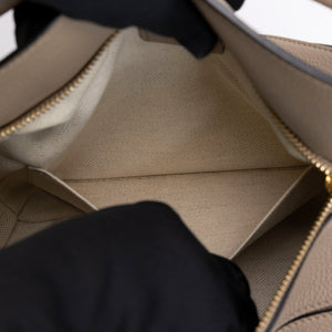 LOEWE SMALL PUZZLE BAG GRAINED CALFSKIN SAND GHW