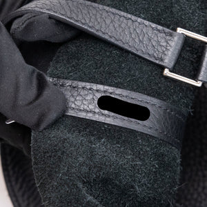 HERMES PICOTIN 18 LOCK BAG BLACK SHW STAMP C