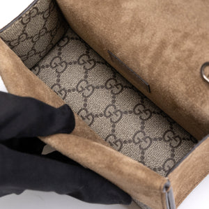 GUCCI SMALL DIONYSUS TOP HANDLE BAG BEIGE GG SUPREME CANVAS / LEATHER SHW