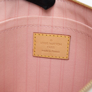 LOUIS VUITTON NEVERFULL MM DAMIER AZUR CANVAS ROSE BALLERINE GHW