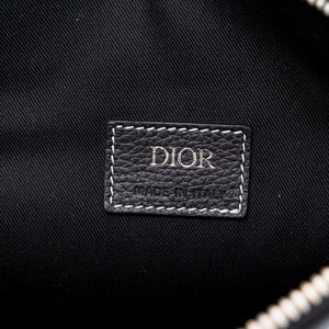 CHRISTIAN DIOR SADDLE BAG BLACK GRAINED CALFSKIN SHW