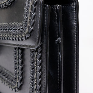 BVLGARI SERPENTI FOREVER SHOULDER BAG BLACK CALFSKIN