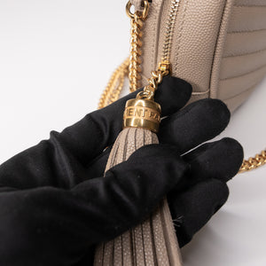 SAINT LAURENT CAMERA BAG BEIGE GHW