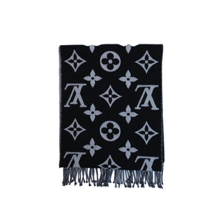 LOUIS VUITTON REYKJAVIK SCARF BLACK & WHITE