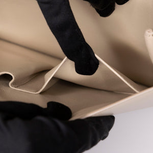 CELINE MEDIUM CLASSIC BOX BAG BEIGE CALFSKIN GHW