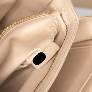 CELINE CLASSIQUE TRIOMPHE BAG SHINY CALFSKIN BEIGE GHW