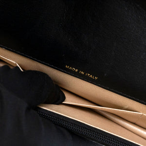 CHANEL DYNASTY FLAP PHONE HOLDER BLACK LAMBSKIN GHW