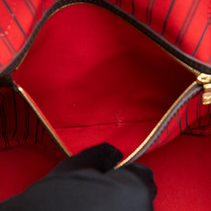 LOUIS VUITTON NEVERFULL MM DAMIER EBENE CANVAS GHW