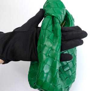 BOTTEGA VENETA MINI JODIE GREEN LAMBSKIN GHW