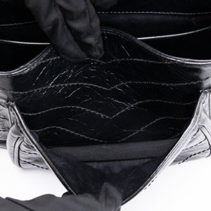 SAINT LAURENT YSL NIKKI BABY BAG BLACK CALFSKIN LEATHER SHW