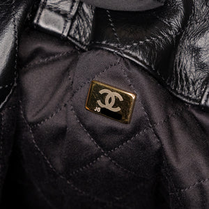 CHANEL 22 BACKPACK CALFSKIN BLACK GHW (MICROCHIP)