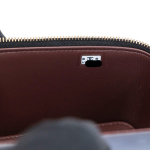 CHANEL LONG VANITY WITH CHAIN CAVIAR BLACK LGHW