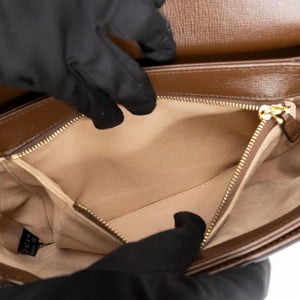 GUCCI HORSEBIT 1955 BAG SUPREME CANVAS BEIGE GHW