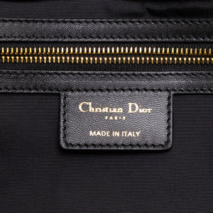 CHRISTIAN DIOR SOFT SHOPPING TOTE BLACK CANNAGE QUILTED LAMBSKIN GHW