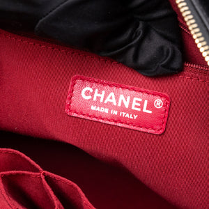 CHANEL GABRIELLE HOBO BAG BLACK CALFSKIN LEATHER MULTICOLOUR HARDWARE