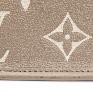 LOUIS VUITTON NANO DIANE BICOLOUR MONOGRAM EMPREINTE LEATHER TOURTERELLE BEIGE /  CREAM GHW (MICROCHIP)