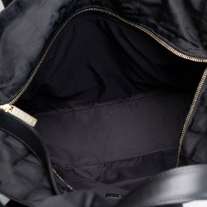 CHANEL NEW TRAVEL LINE TOTE BAG NYLON BLACK SHW