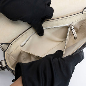 CHRISTIAN DIOR DIOR REVOLUTION FLAP BAG WHITE CALFSKIN SHW