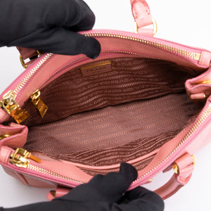 PRADA SAFFIANO SMALL TOTE BAG PINK GHW
