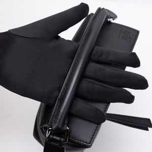 LOEWE MINI PUZZLE BLACK CALFSKIN LEATHER SHW