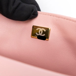 CHANEL MINI SQUARE FLAP BAG LAMBSKIN LIGHT PINK LGHW (MICROCHIP)