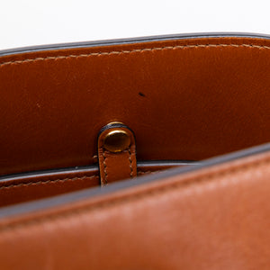 CELINE MAILLON TRIOMPHE BUCKET BAG BROWN CALFSKIN LEATHER GHW