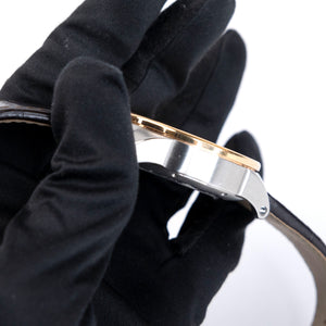 CARTIER CALIBRE DE CARTIER 42MM CHRONOGRAPH STAINLESS STEEL WATCH 18K ROSE GOLD