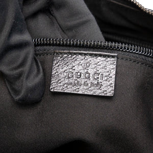 GUCCI BLACK GG MONOGRAM CANVAS WEB HOBO BAG SHW
