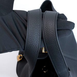 HERMES PICOTIN 22 CLEMENCE BLACK GHW STAMP K