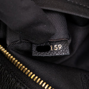 LOUIS VUITTON SAINTONGE MONOGRAM EMPREINTE BLACK LEATHER GHW