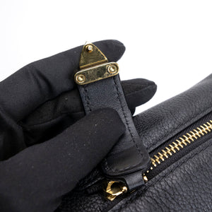 LOUIS VUITTON SIDE TRUNK PM BLACK GRAINED CALFSKIN GHW (MICROCHIP)