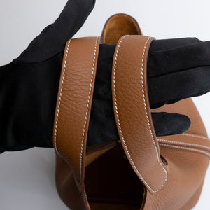 HERMES PICOTIN 18 CLEMENCE GOLD SHW STAMP K